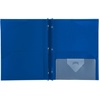 image:imageFive Star 2Pocket Folder Plastic Folder with StayPut Tabs and Prong Fasteners Holds 812 x 11 Paper Solar Orange 340300NPacific Blue