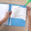image:imageFive Star 2Pocket Folder Plastic Folder with StayPut Tabs and Prong Fasteners Holds 812 x 11 Paper Solar Orange 340300NPacific Blue
