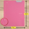 image:imageFive Star 2Pocket Folder Plastic Folder with StayPut Tabs and Prong Fasteners Holds 812 x 11 Paper Solar Orange 340300NProm Pink