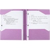 image:imageFive Star 2Pocket Folder Plastic Folder with StayPut Tabs and Prong Fasteners Holds 812 x 11 Paper Solar Orange 340300NPurple