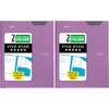 image:imageFive Star 2Pocket Folder Plastic Folder with StayPut Tabs and Prong Fasteners Holds 812 x 11 Paper Solar Orange 340300NPurple
