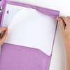 image:imageFive Star 2Pocket Folder Plastic Folder with StayPut Tabs and Prong Fasteners Holds 812 x 11 Paper Solar Orange 340300NPurple