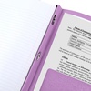 image:imageFive Star 2Pocket Folder Plastic Folder with StayPut Tabs and Prong Fasteners Holds 812 x 11 Paper Solar Orange 340300NPurple