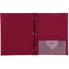 image:imageFive Star 2Pocket Folder Plastic Folder with StayPut Tabs and Prong Fasteners Holds 812 x 11 Paper Solar Orange 340300NRed