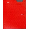 image:imageFive Star 2Pocket Folder Plastic Folder with StayPut Tabs and Prong Fasteners Holds 812 x 11 Paper Solar Orange 340300NRed