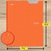 image:imageFive Star 2Pocket Folder Plastic Folder with StayPut Tabs and Prong Fasteners Holds 812 x 11 Paper Solar Orange 340300NSolar Orange