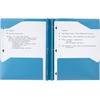 image:imageFive Star 2Pocket Folder Plastic Folder with StayPut Tabs and Prong Fasteners Holds 812 x 11 Paper Solar Orange 340300NTidewater Blue