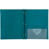 image:imageFive Star 2Pocket Folder Plastic Folder with StayPut Tabs and Prong Fasteners Holds 812 x 11 Paper Solar Orange 340300NTidewater Blue