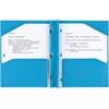 image:imageFive Star 2Pocket Folder Plastic Folder with StayPut Tabs and Prong Fasteners Holds 812 x 11 Paper Solar Orange 340300NTidewater Blue