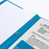 image:imageFive Star 2Pocket Folder Plastic Folder with StayPut Tabs and Prong Fasteners Holds 812 x 11 Paper Solar Orange 340300NTidewater Blue