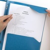 image:imageFive Star 2Pocket Folder Plastic Folder with StayPut Tabs and Prong Fasteners Holds 812 x 11 Paper Solar Orange 340300NTidewater Blue