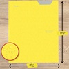 image:imageFive Star 2Pocket Folder Plastic Folder with StayPut Tabs and Prong Fasteners Holds 812 x 11 Paper Solar Orange 340300NVivid Yellow